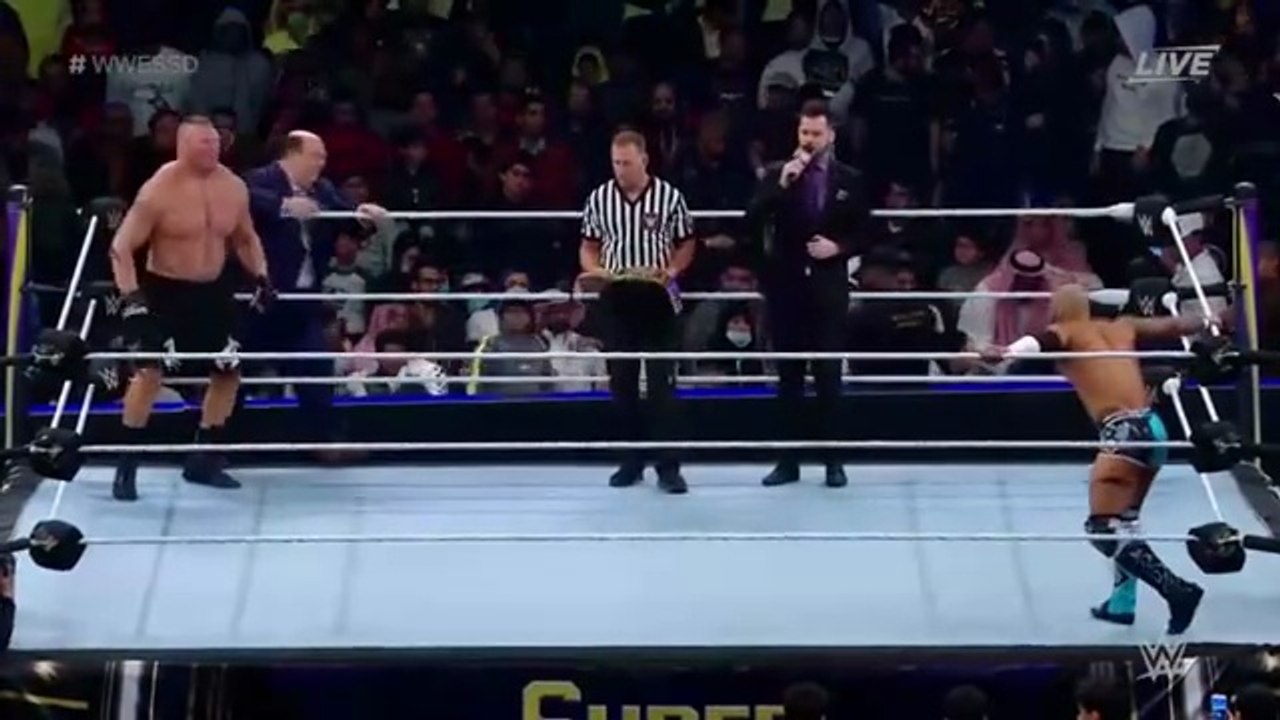 Brock Lesnar with Paul Heyman vs Ricochet - WWE Championship Match | Super ShowDown 2020 - Full Match