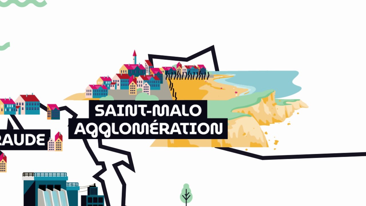 Cartographies d'exposition au recul du trait de côte des Communautés littorales du pays de Saint-Malo