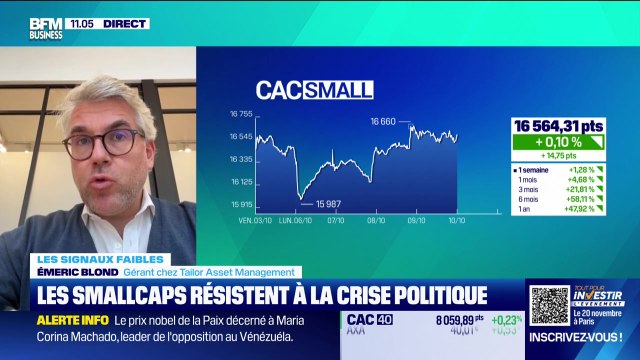 Les signaux faibles : Les smallcaps résistent à la crise politique - 10/10