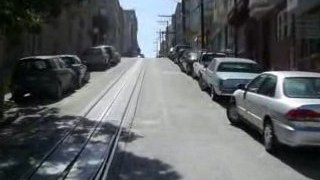 Montée de Powell street en Cable Car à San Francisco