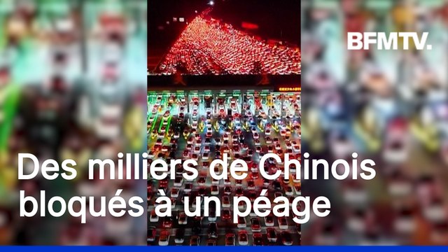 Les images des embouteillages monstres en Chine pour le retour des vacances de la fête nationale