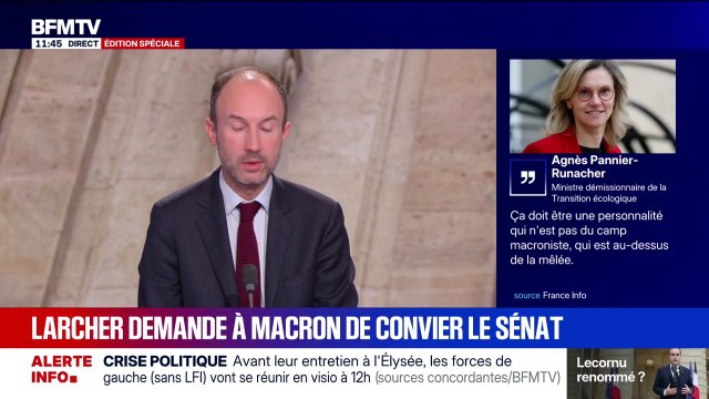 Gérard Larcher demande à Emmanuel Macron de convier les chefs de groupes du Sénat à la réunion prévue à l'Élysée cet après-midi