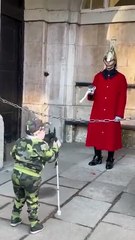 Royal Guard Breaks Protocol to Respond to Blind Boy’s Salute in Heartwarming Moment