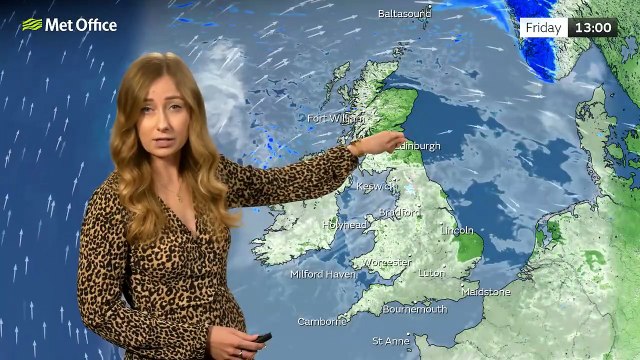 Met Office Friday Afternoon Weather Forecast 10/10/25