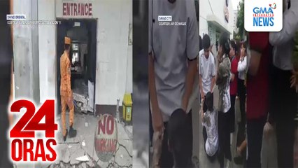 Magnitude 7.4 na pagyanig 44km mula Manay, Davao Oriental, nagdulot ng takot at pagguho hanggang sa ibang lugar | 24 Oras