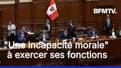 Pérou: la présidente Dina Boluarte destituée par le Parlement sur fond de crise sécuritaire