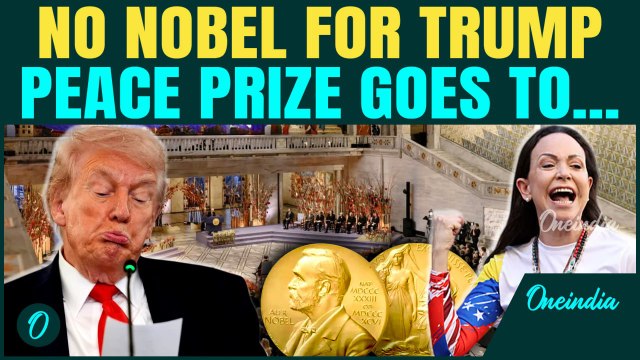 Trump Loses Nobel Peace Prize: Venezuela’s María Corina Machado Wins Amid U.S' War Against Maduro