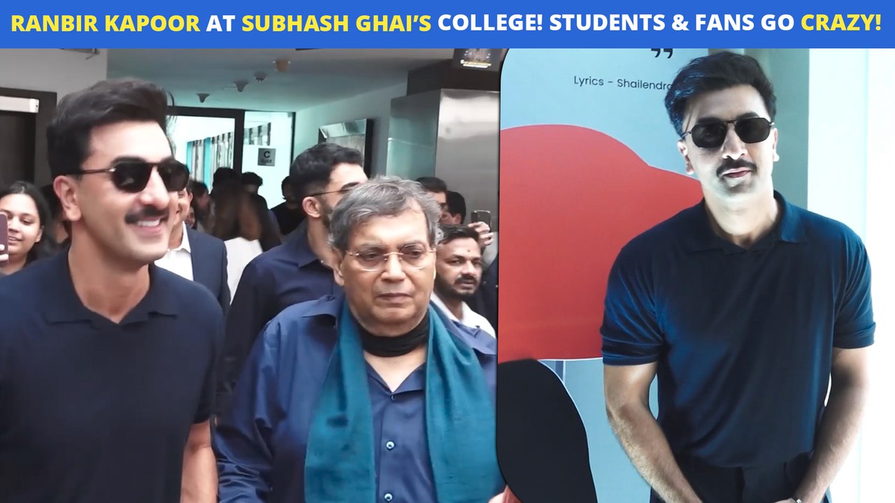 Ranbir Kapoor, Subhash Ghai At The Whistling Wo...