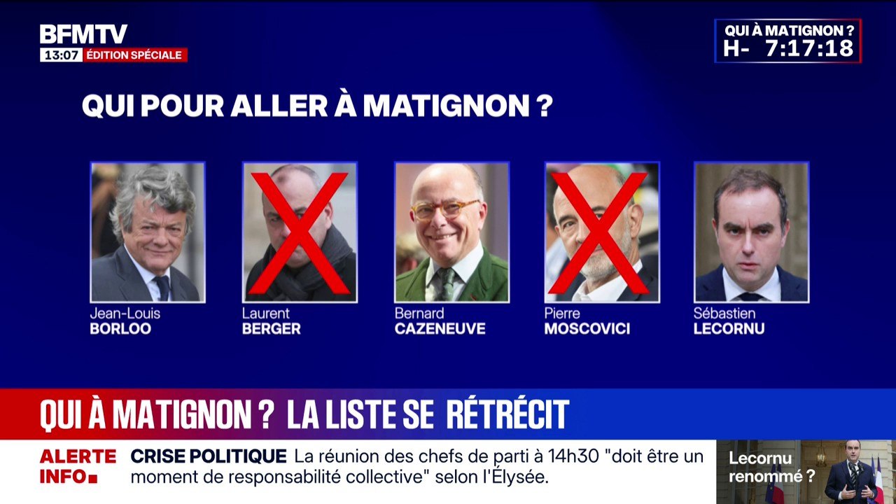 "Je n'ai reçu de coup de fil de personne": la liste des prétendants pour Matignon se réduit