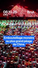 Le plus grand péage de Chine complètement bloqué à la fin de vacances