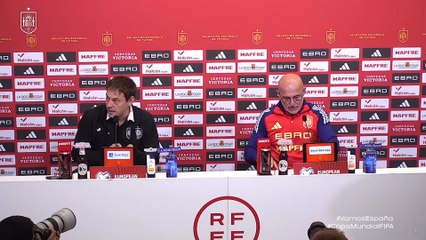 RUEDA de PRENSA de LUIS DE LA FUENTE previa al ESPAÑA vs GEORGIA