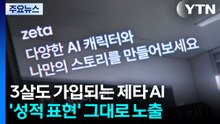 3살도 가입되는 제타 AI...'성적 표현' 그대로 노출 / YTN
