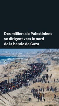 Gaza : des milliers de Palestiniens marchent vers le nord