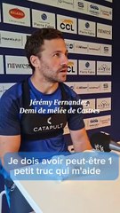 Jérémy Fernandez, demi de mêlée de Castres, est de retour