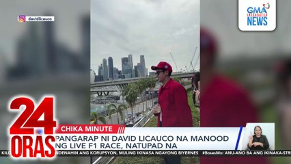 Pangarap ni David Licauco na manood ng live F1 race, natupad na | 24 Oras
