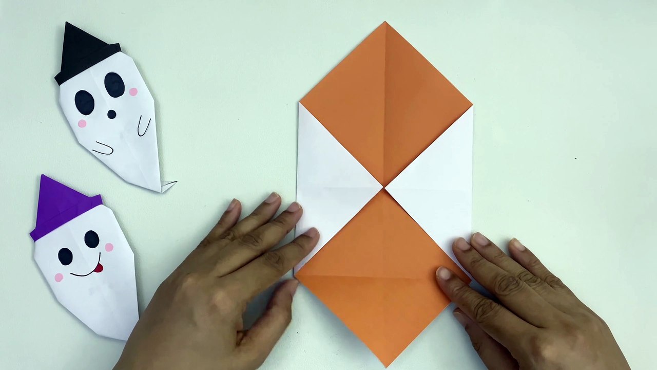 Paper Ghost For Kids / Halloween paper crafts / Nursery Craft Ideas / Paper Craft Easy / KIDS crafts