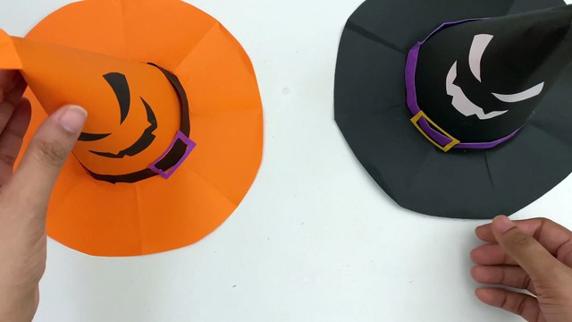 DIY Paper Halloween Hat For Kids / Halloween Paper Crafts / Paper Craft Easy / KIDS crafts / Hat