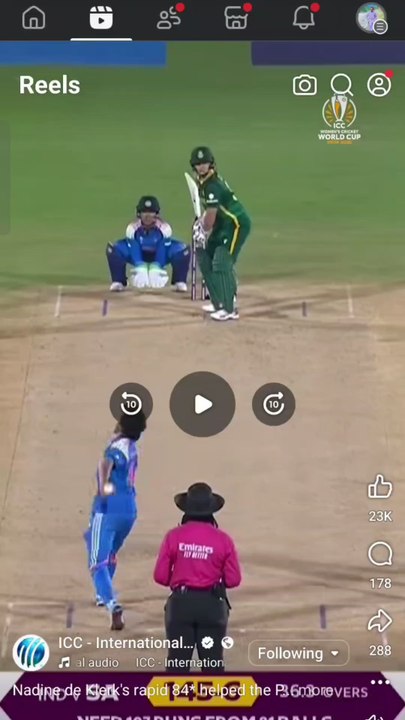 Nadine de klerks rapid 84*# Winning Touch #