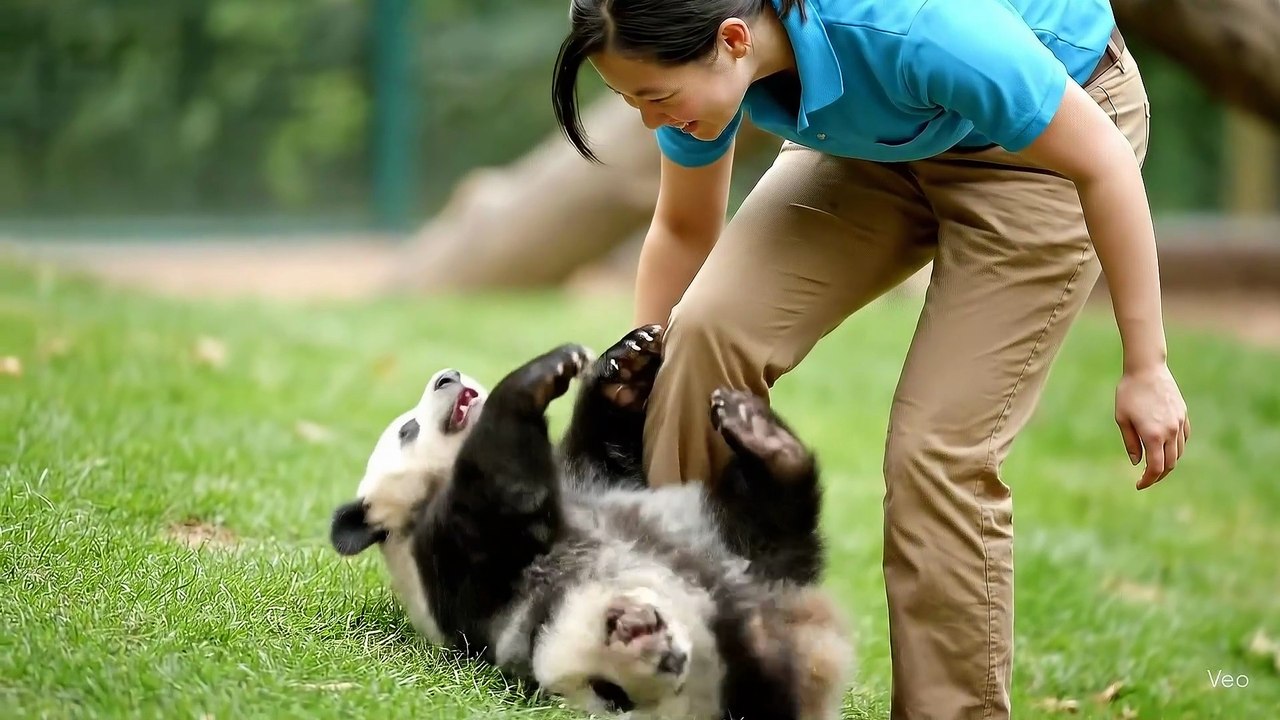 Panda and Trainer 🐼💞 | The Cutest Friendship Full of Love & Cuddles!