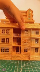(C) A three-story cabin made of toothpicks (To be continued) Video #diy #asmr #beautiful . _c4UqIvOJ A three-story cabin made of toothpicks (To be continued) Video #diy #asmr #beautiful .