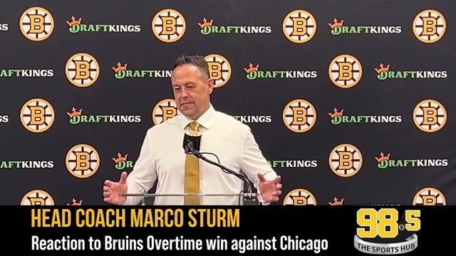 Marco Sturm on overtime win over Chicago