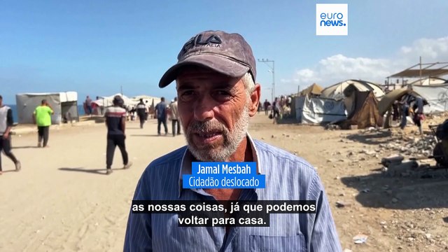 Milhares de palestinianos regressam ao que resta das suas casas após entrada em vigor do cessar-fogo