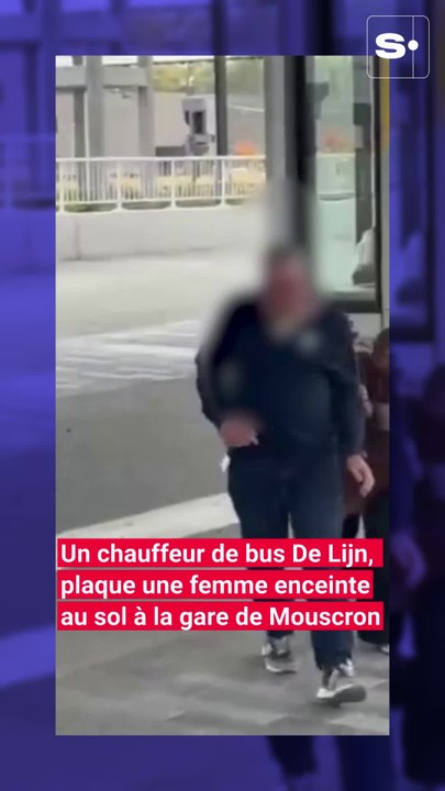 Violente altercation entre une femme enceinte et un chauffeur de bus De Lijn à la gare de Mouscron