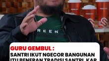 Santri ngecor bangunan itu beneran tradisi santri, karena konsep pesantren zaman dahulu