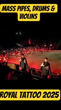 Mass pipes and drums. violins and some of the best performances at Royal Military Tattoo 2025 💙
