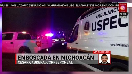 Ataque armado sorprende a policías en Michoacán en horas de la madrugada