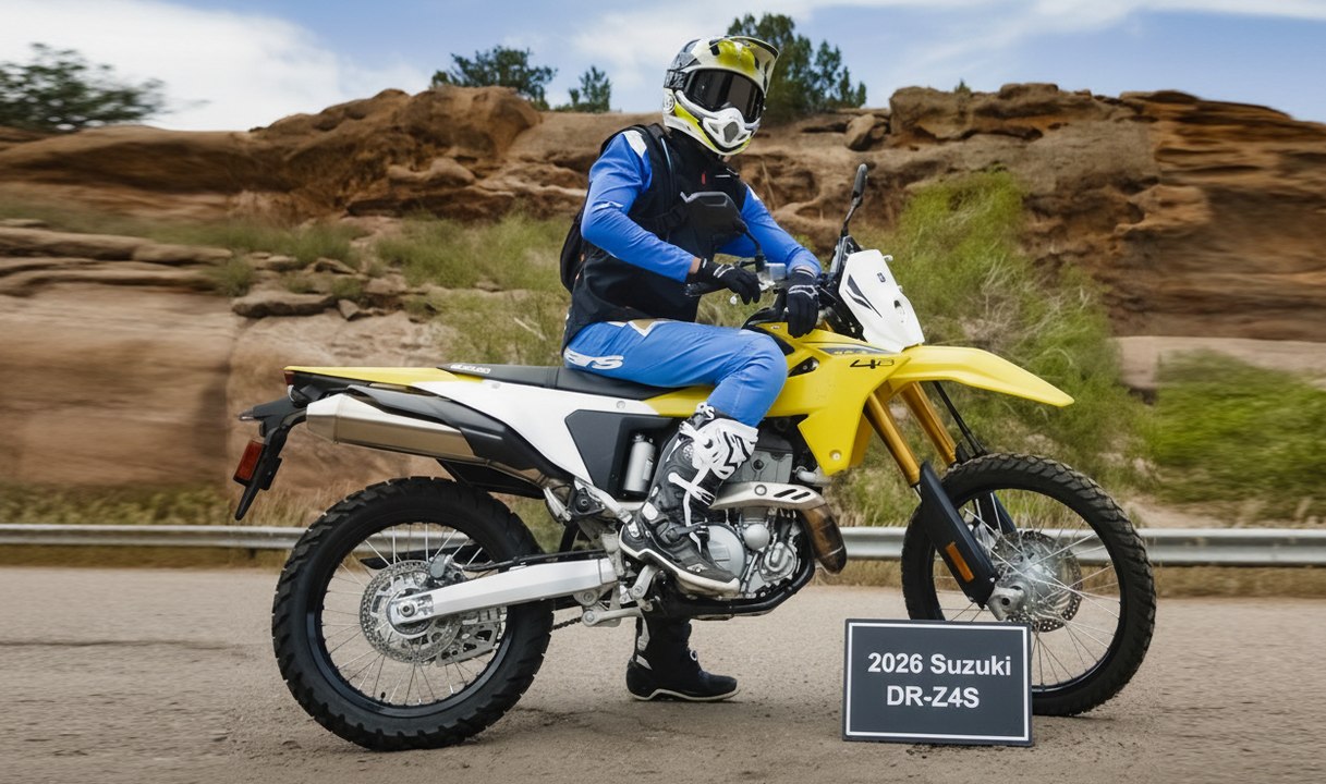 Enduro trifft Alltag: Die neue Suzuki DR-Z4S (2026) im Test!