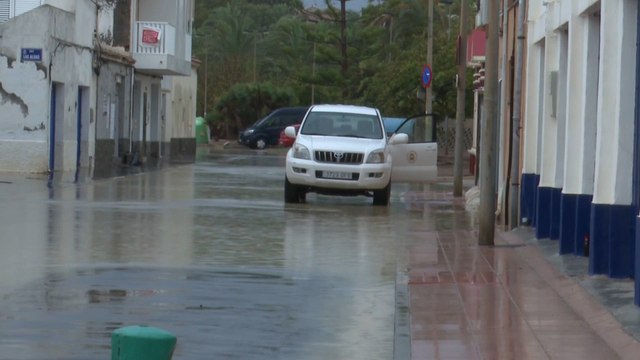 La dana Alice deja fuertes precipitaciones en Cartagena (Murcia)