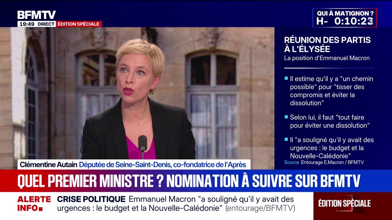 Clémentine Autain (NFP) estime que la gauche doit "être capable de porter un projet qui transforme en profondeur le pays"