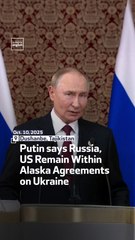Putin says Russia, US Remain Within Alaska Agreements on Ukraine