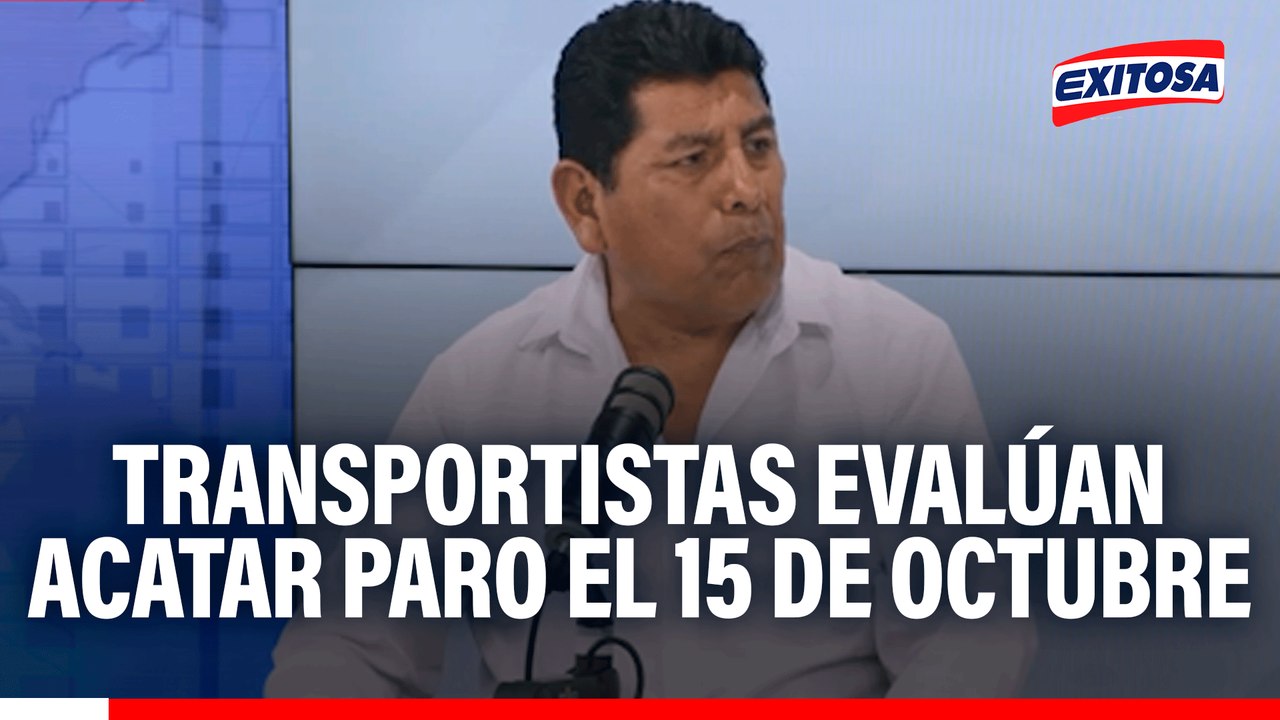 Transportistas evalúan acatar paro el 15 de octubre: "El tema central es la defensa de la vida de los peruanos"