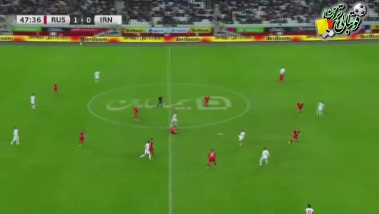 گل دوم بازی روسیه و ایران