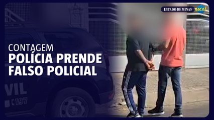 Falso policial civil é preso suspeito de extorsão e estelionato em Contagem