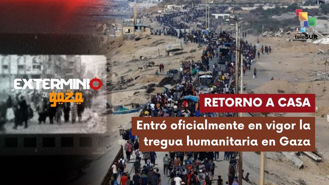 Palestinos regresan a sus hogares tras retirada de tropas israelíes