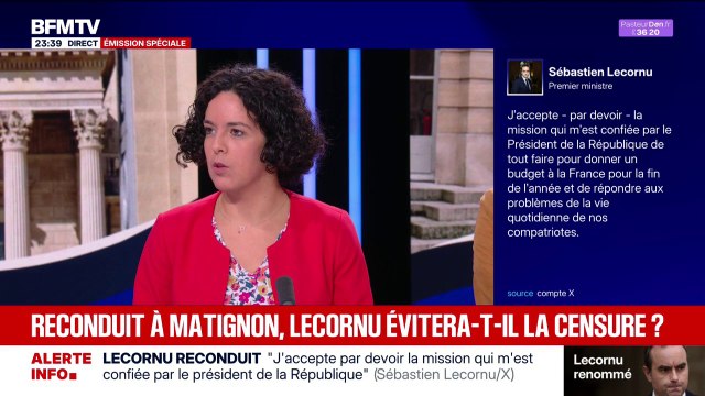 Sébastien Lecornu reconduit : C'est un bras d'honneur à la démocratie , déplore Manon Aubry (LFI)
