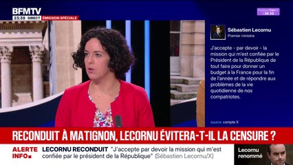Sébastien Lecornu reconduit : "C'est un bras d'honneur à la démocratie", déplore Manon Aubry (LFI)