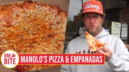 Barstool Pizza Review - Manolo's Pizza & Empanadas (Urbana, IL) Bonus Empanada Review
