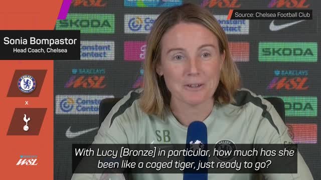 Bompastor delighted to have 'caged tiger' Bronze back for Chelsea