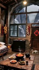 cave style resort kitchen