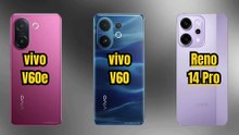 vivo V60e vs vivo V60 vs Reno14 Pro