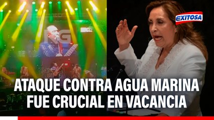 Atentado contra Agua Marina fue crucial en la caída de Dina Boluarte, sugiere analista