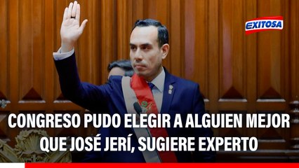 José Jerí es el nuevo presidente: "Pudieron haber elegido una mejor figura", señala experto