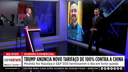 Donald Trump anuncia novo tarifaço de 100% contra a China