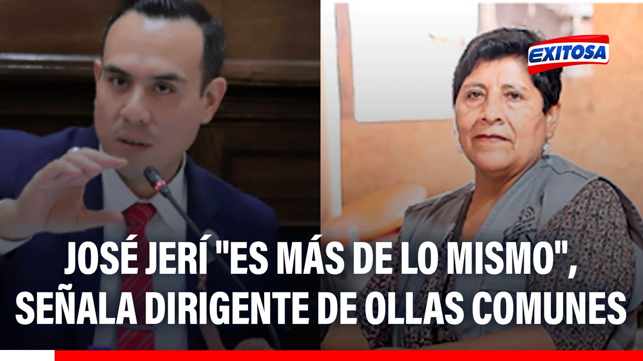 Dirigente de ollas comunes denuncia indiferencia del gobierno: José Jerí "es más de lo mismo"