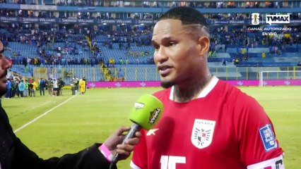Eric Davis y José Fajardo dan declaraciones tras la victoria de Panamá ante El Salvador