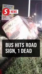 Man dies, 18 injured after express bus hits road sign on NSE